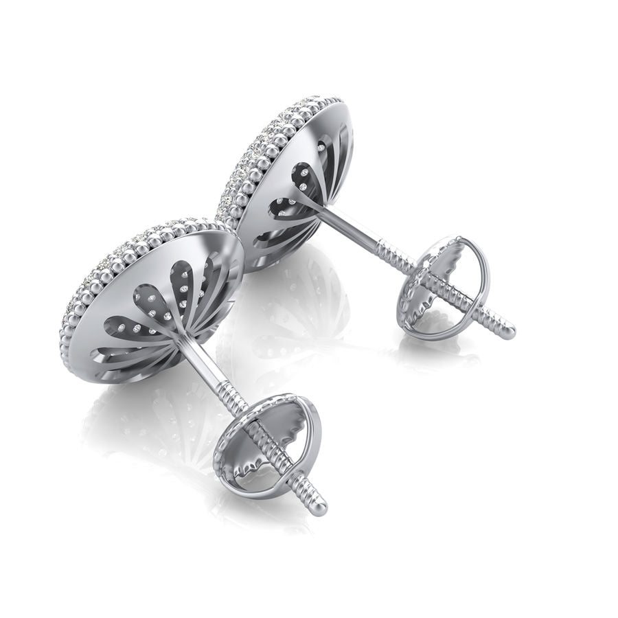 2.50 Ct. T.W. Cluster Stud Earrings