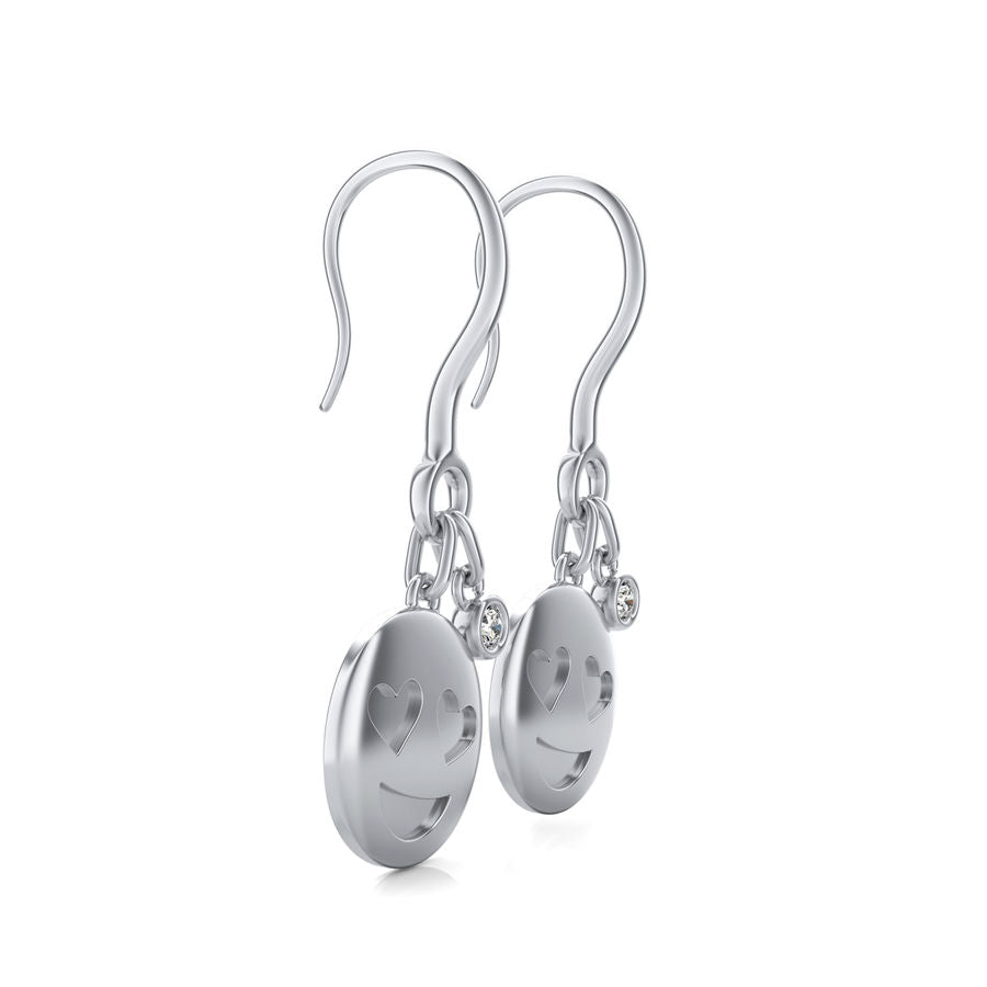 Emoji Heart Eye Earrings