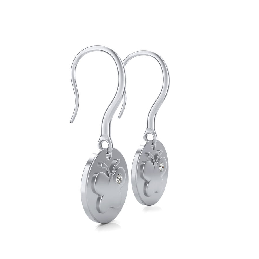 Butterfly Coin Earrings