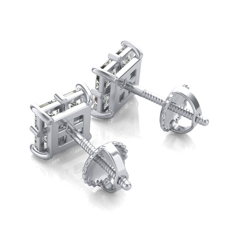 0.75 Ct. T.W. Cluster Stud Earrings