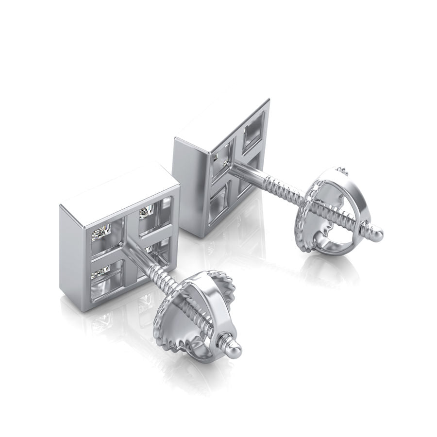 0.75 Ct. T.W. Cluster Stud Earrings