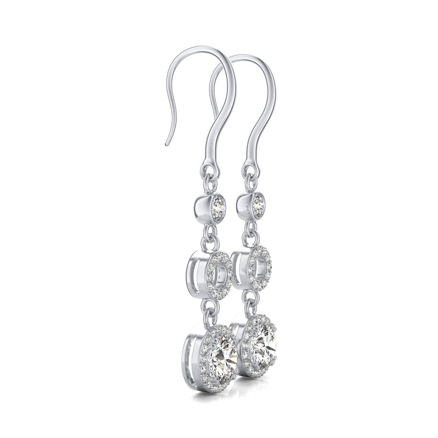 Halo Lever Back Earrings