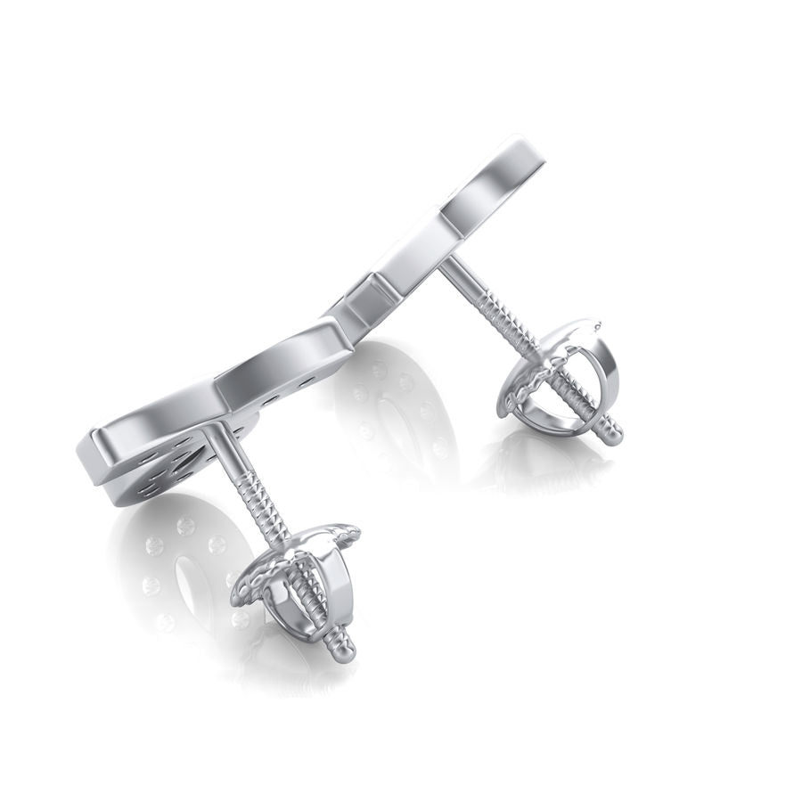 Ribbon Stud Earrings