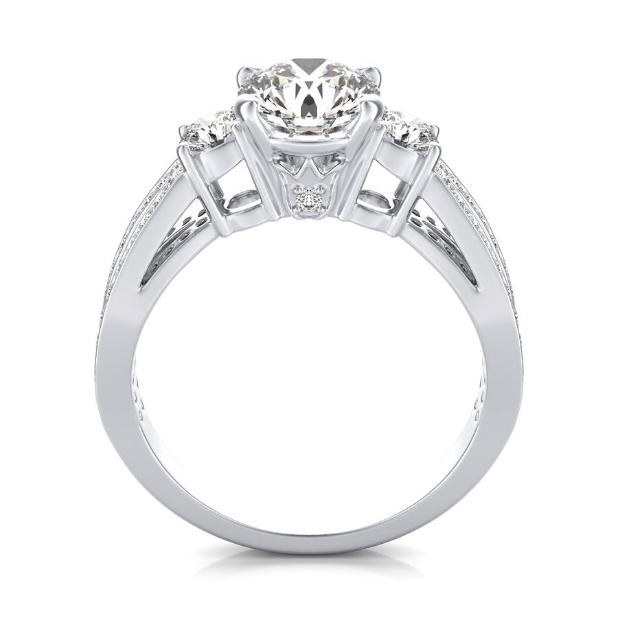Three Stone Engagement Ring