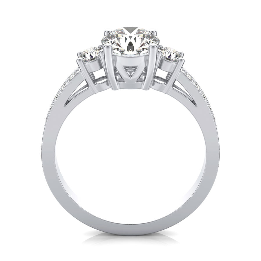 Three Stone Engagement Ring