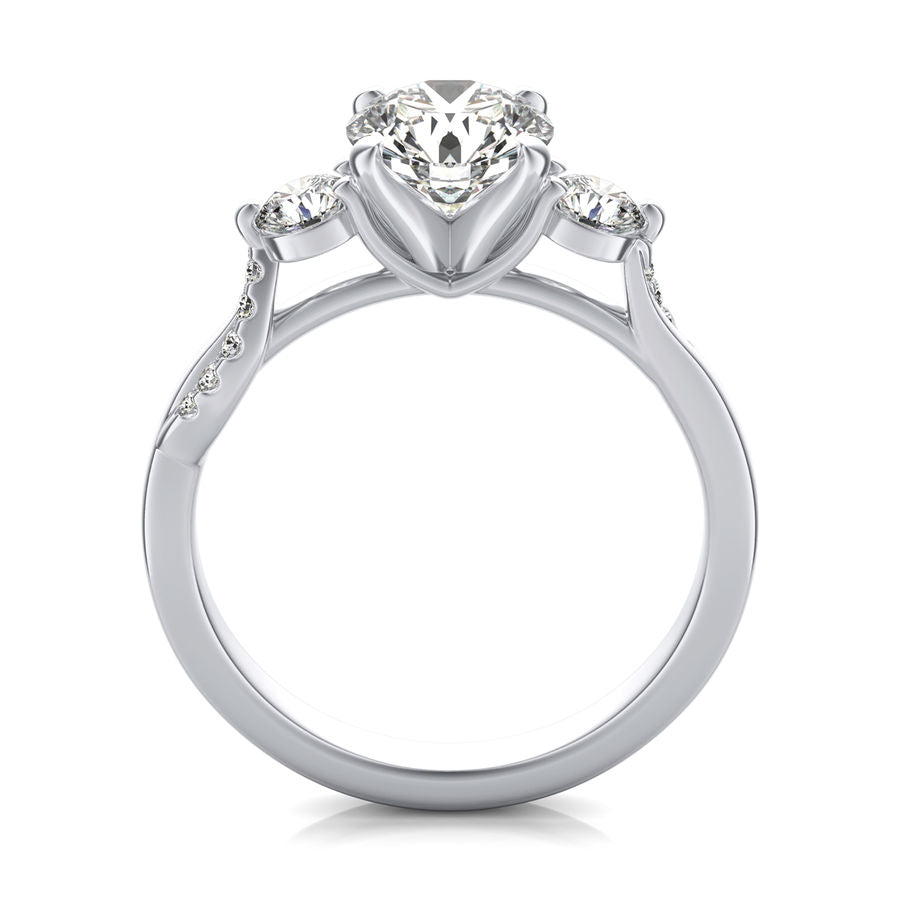 Three Stone Engagement Ring