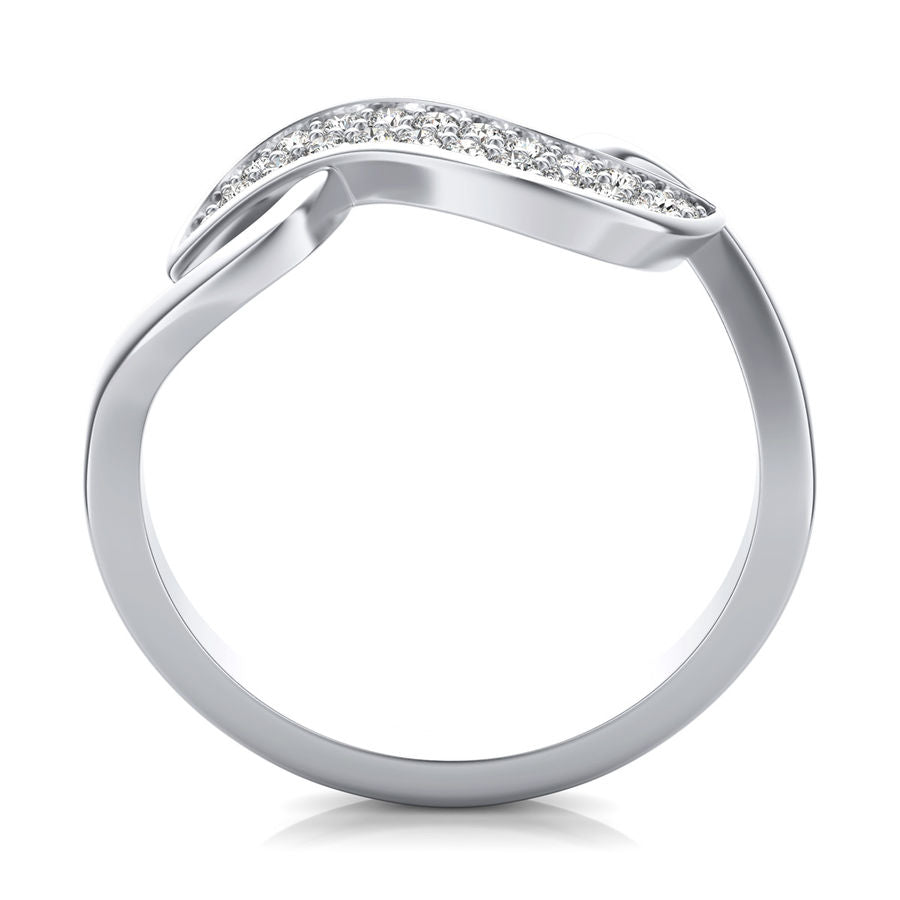 Twist Pave Fashion Ring