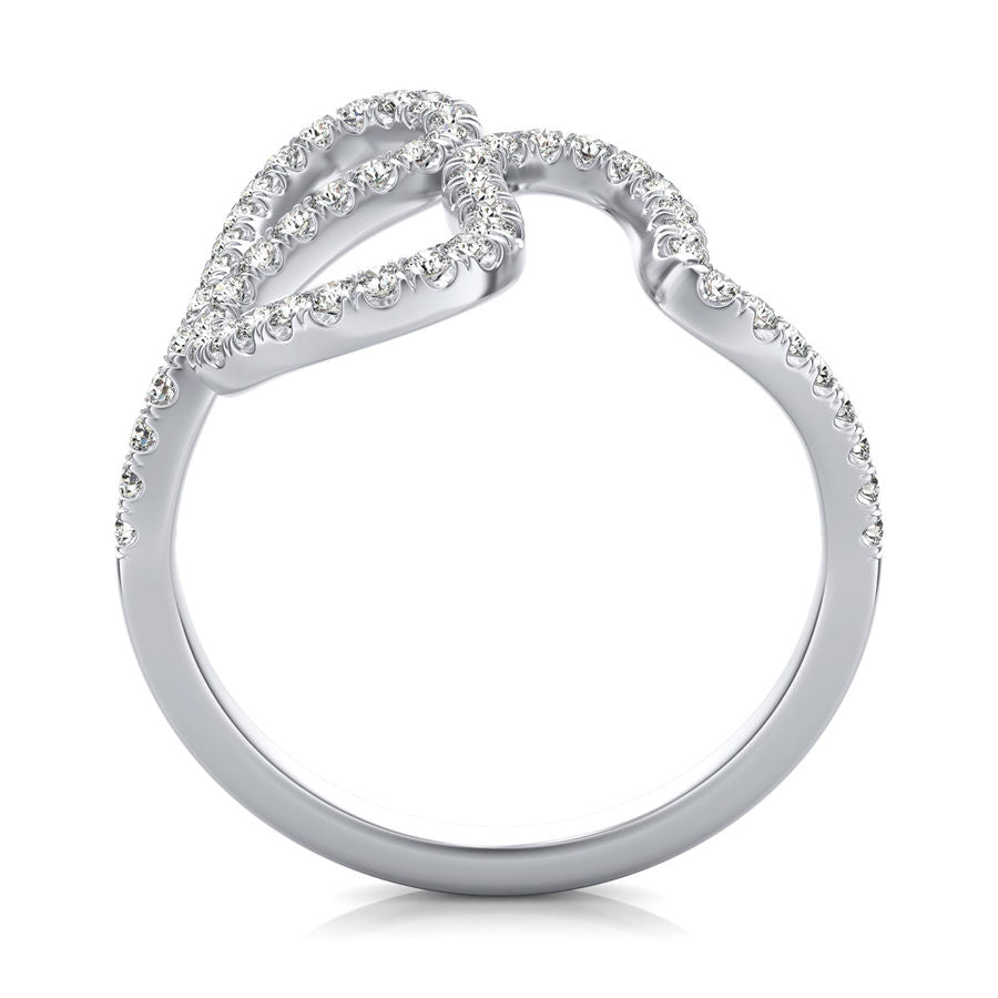 U Prong Twist Fashion Ring
