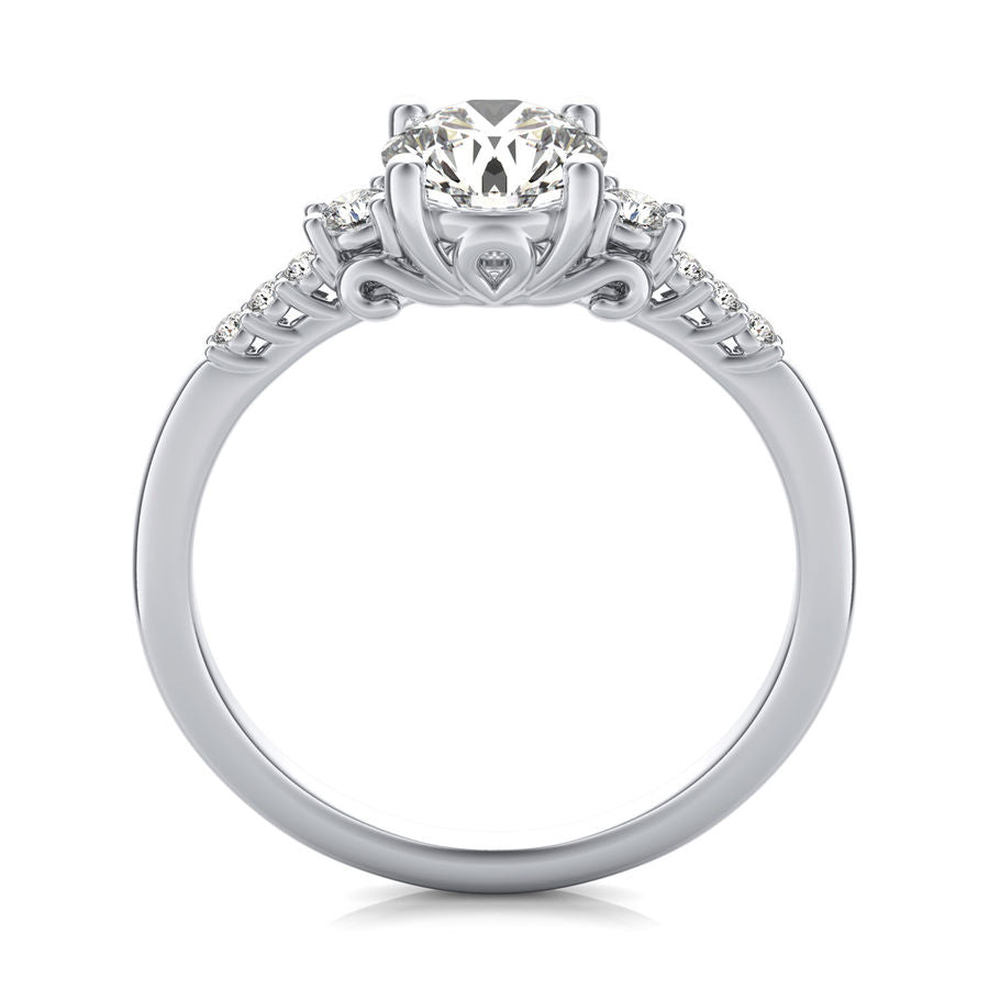Three Stone Engagement Ring