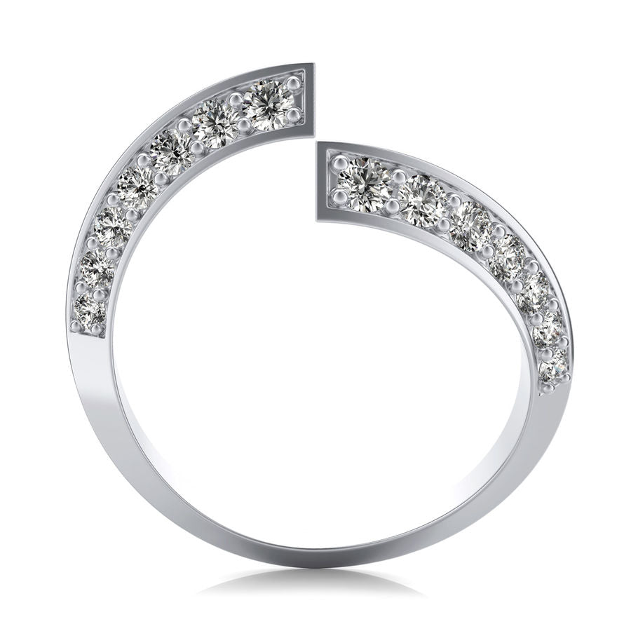 Knife Edge Open Fashion Ring