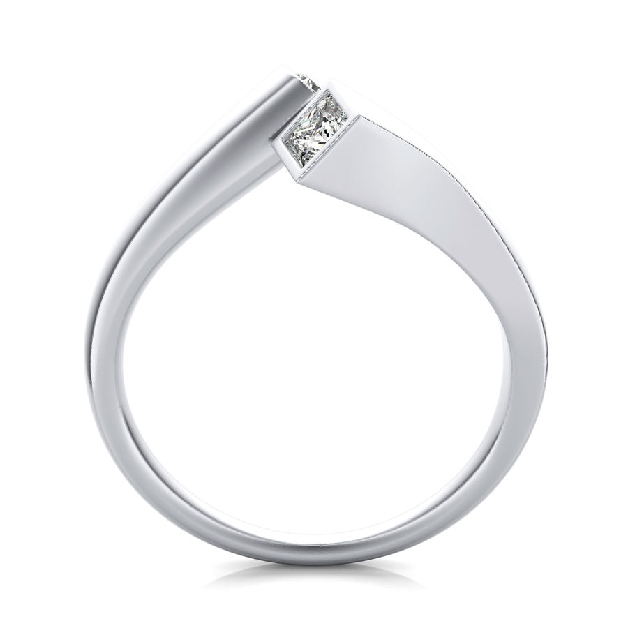 Open Spotlight Princess Cut Fashion Ring