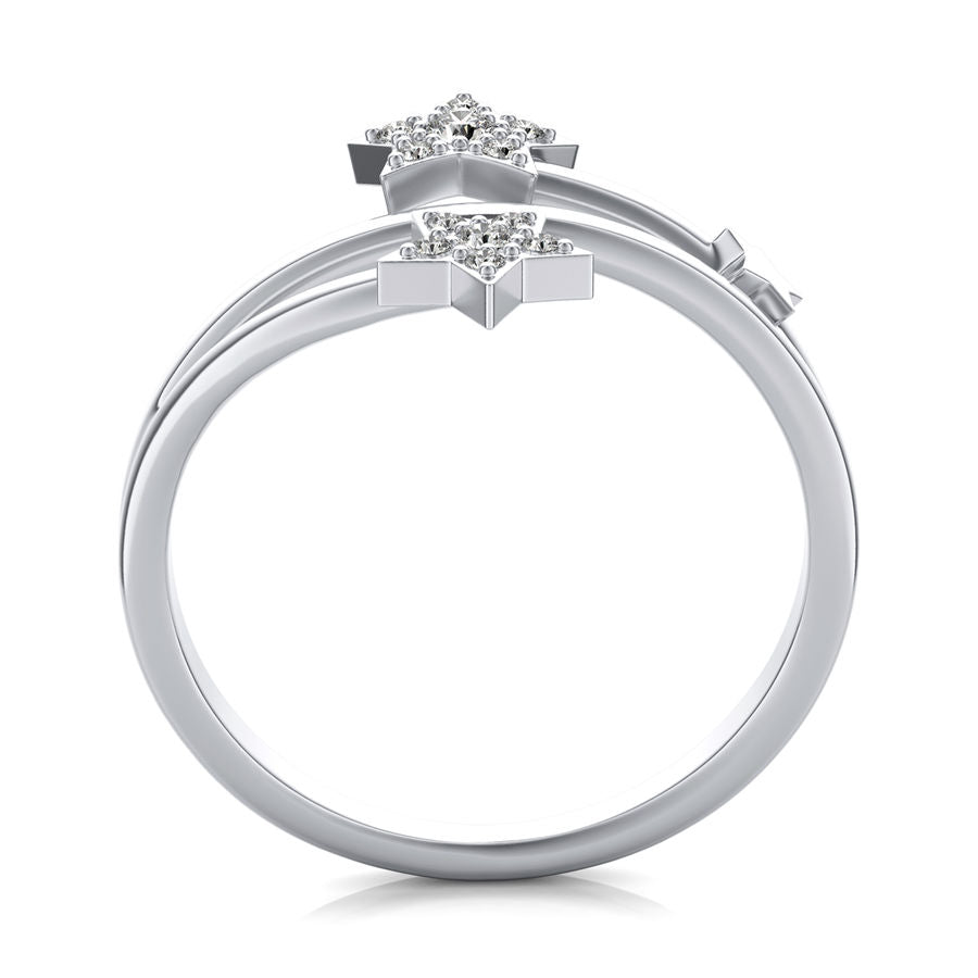 Triple Star Fashion Ring