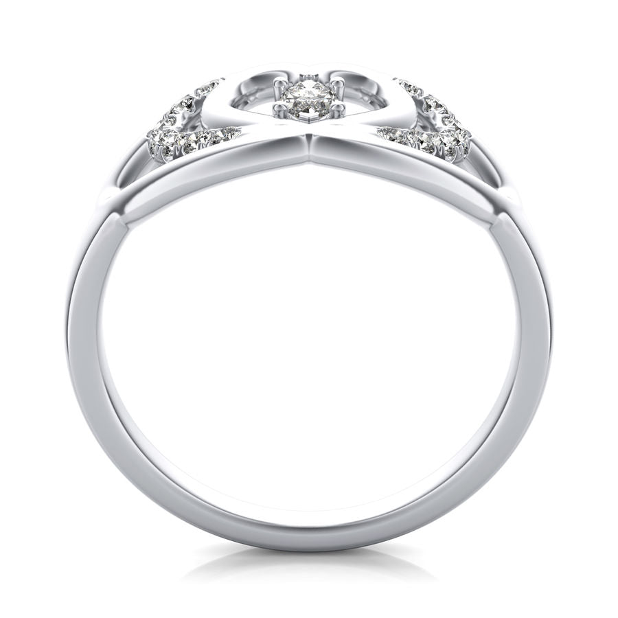 Heart Ring with Marquise Center