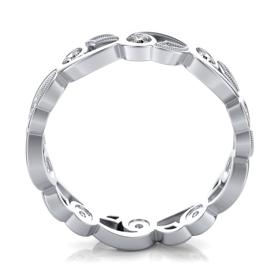 Milgrain Eternity Band