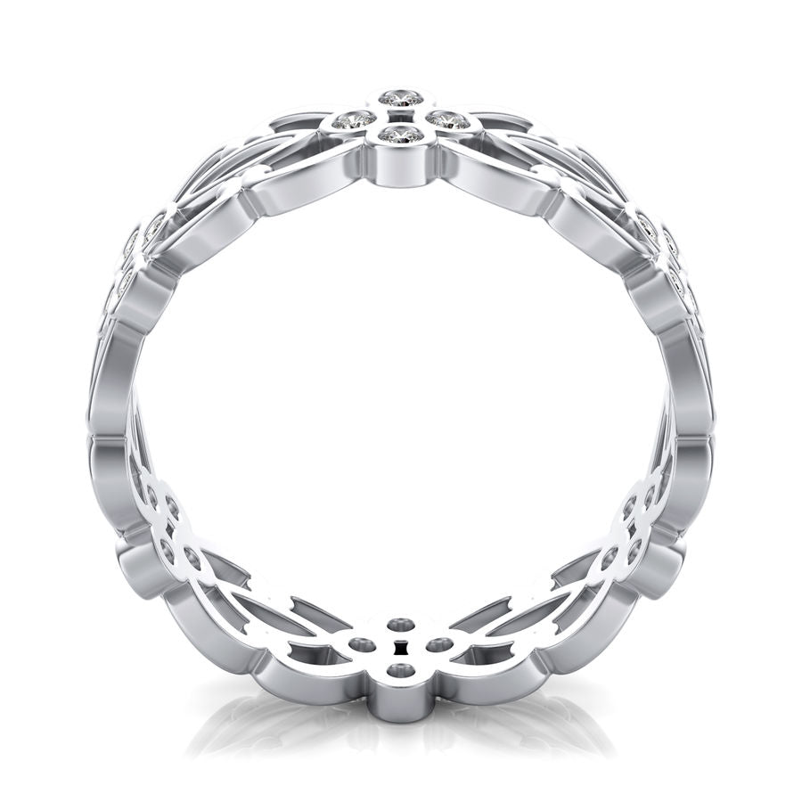 Floral Eternity Band