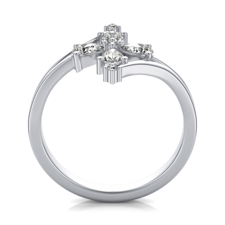 Pear Flower Fashion Ring