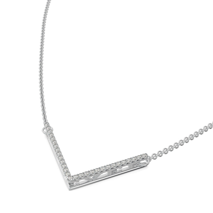 "FOREVER" Chevron Bar Pendant