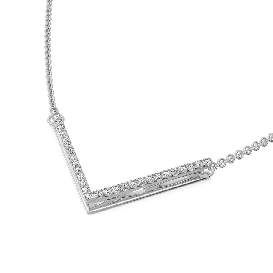 "XOXO" Chevron Bar Pendant