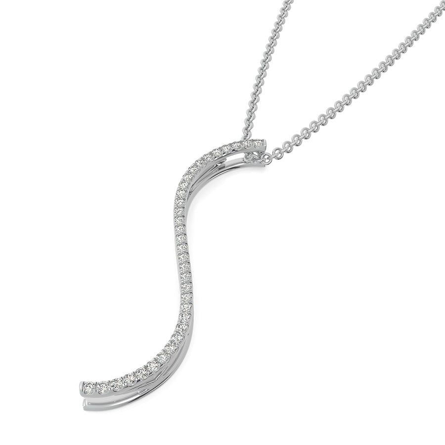 "SEXY" S-Curved Drop Bar Pendant