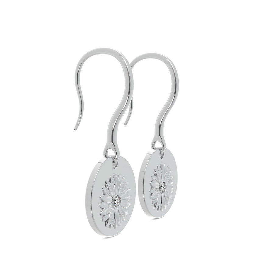 Sunflower Coin Earrings