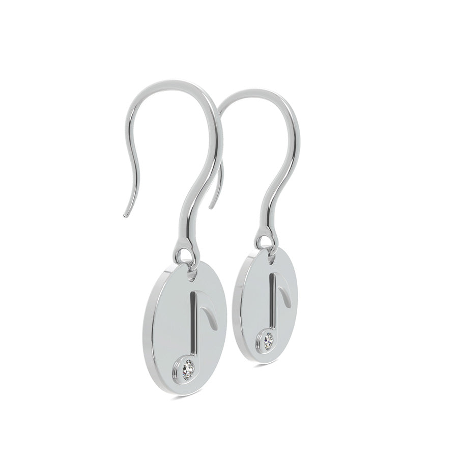 Music Note Coin Earrings