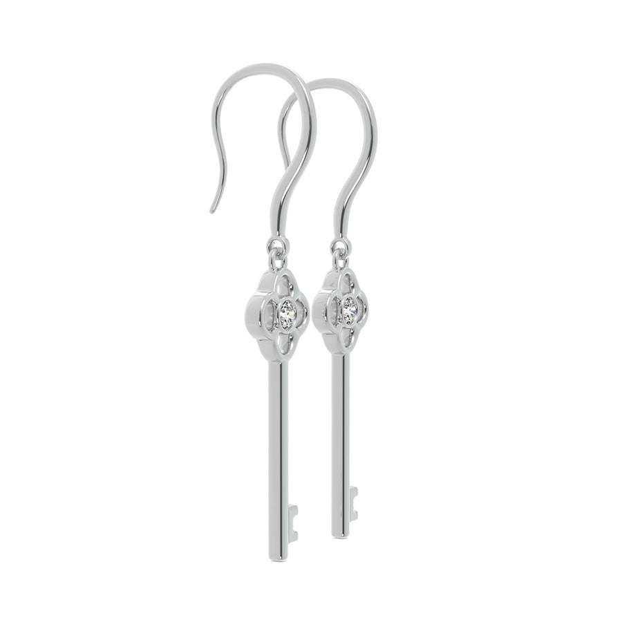 Victorian Key Earrings