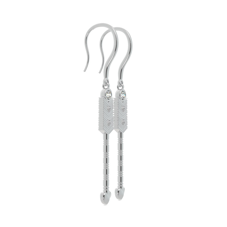 Tribal Heart Arrow Dangling Earrings
