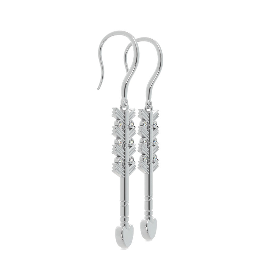 Tribal Arrow Heart Earrings