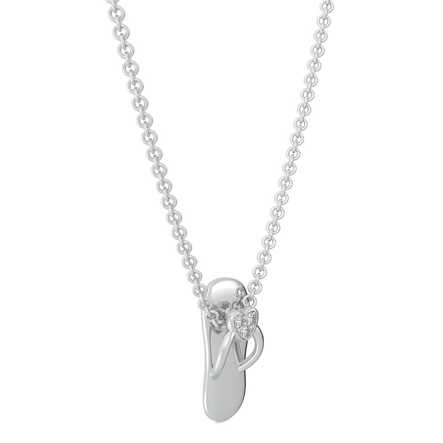 Slipper Heart Charm Pendant