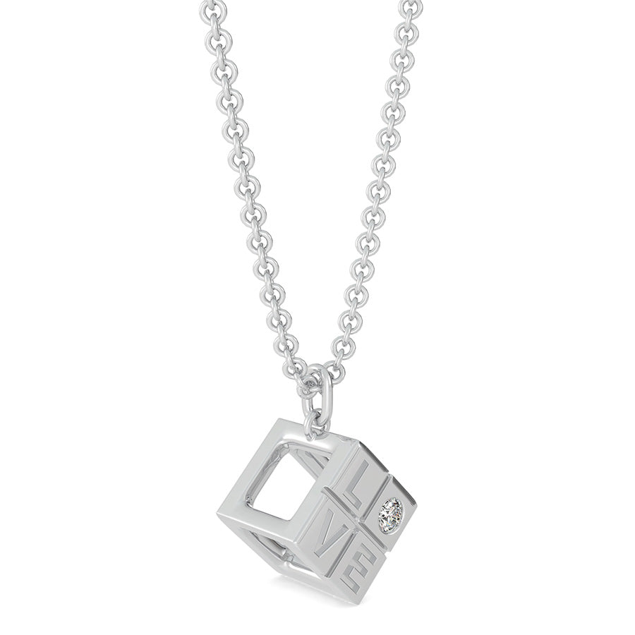 Love Cubic Charm Pendant