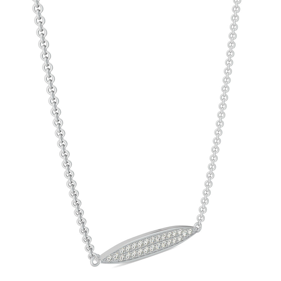 Elongated Marquise Sideways Pendant