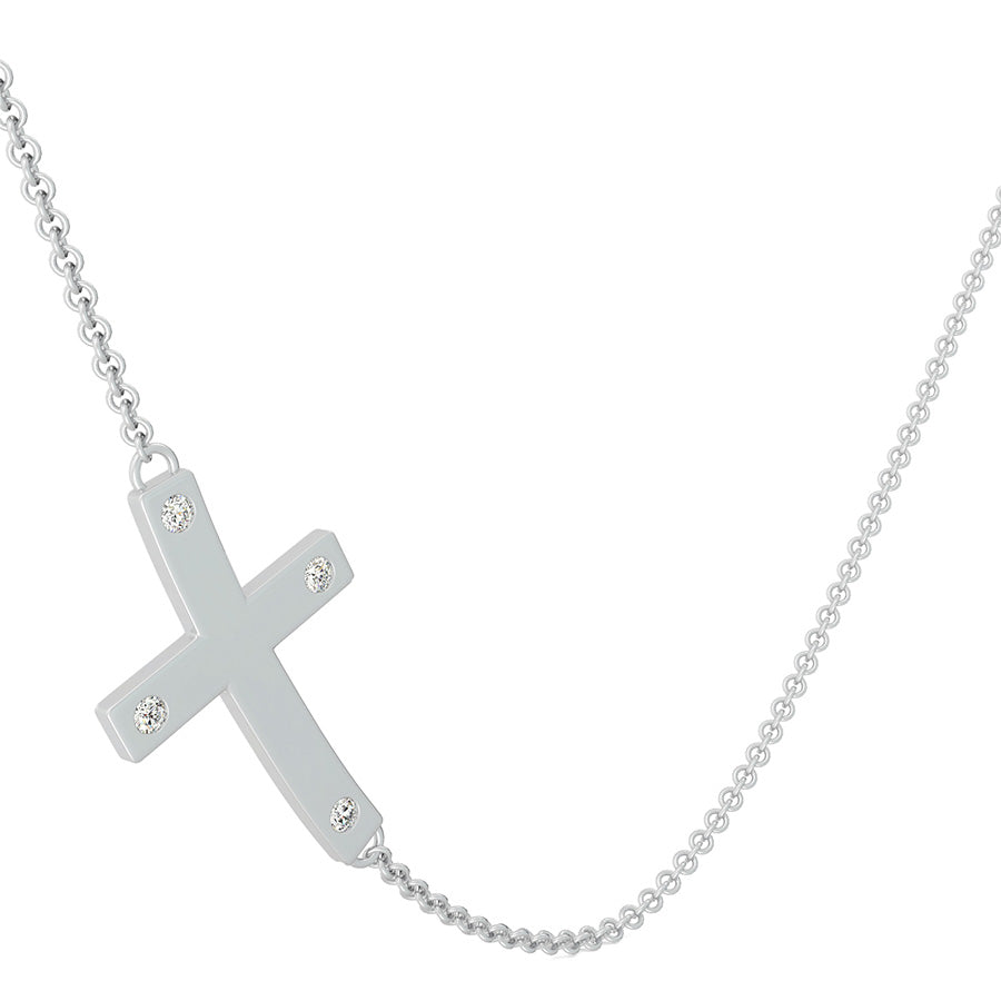 Cross Sideways Pendant