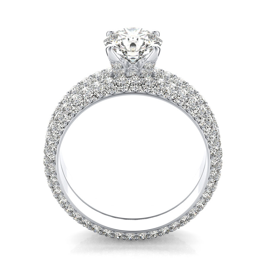 Dulce Royal Micro-Pave Eternity Engagement Set