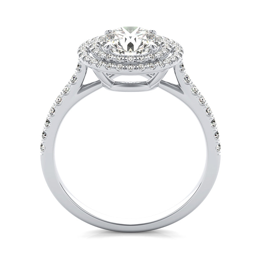 Double Halo Engagement Ring