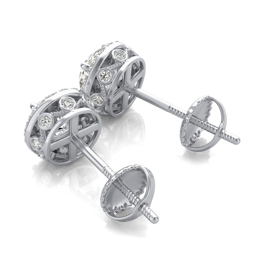 Halo Stud Earrings