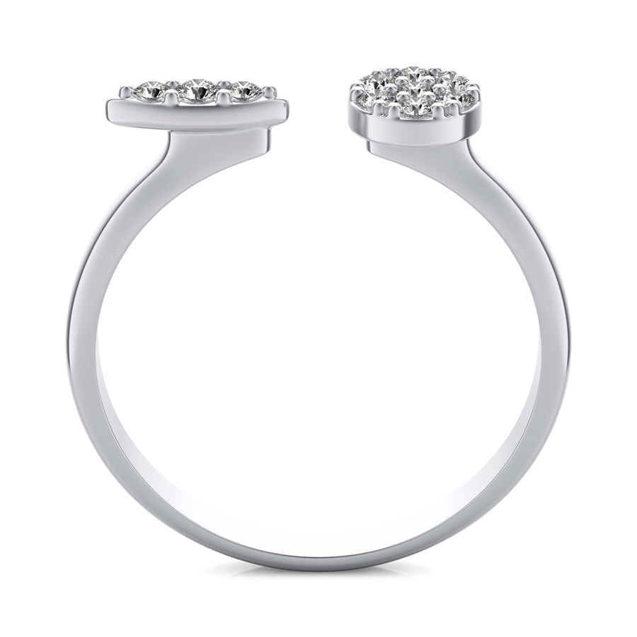 Circle and Oval Fashion Ring