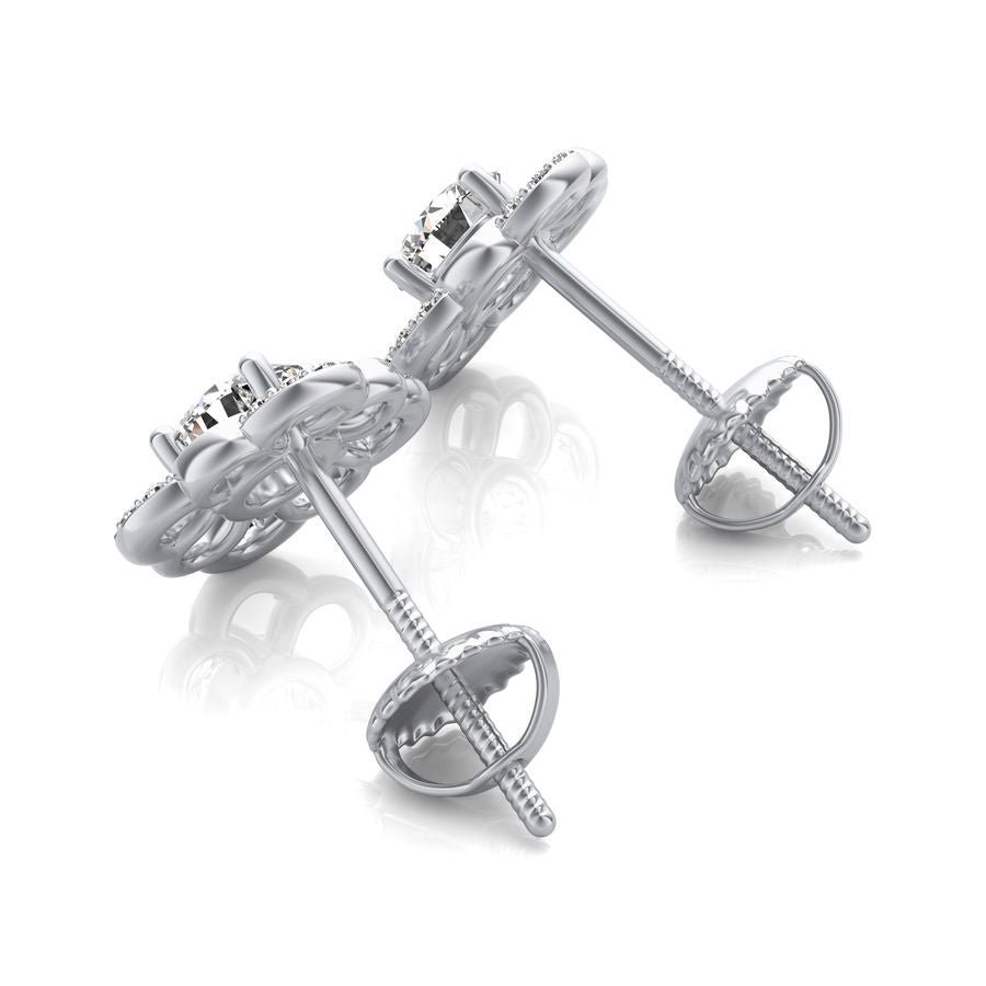 Halo Stud Earrings