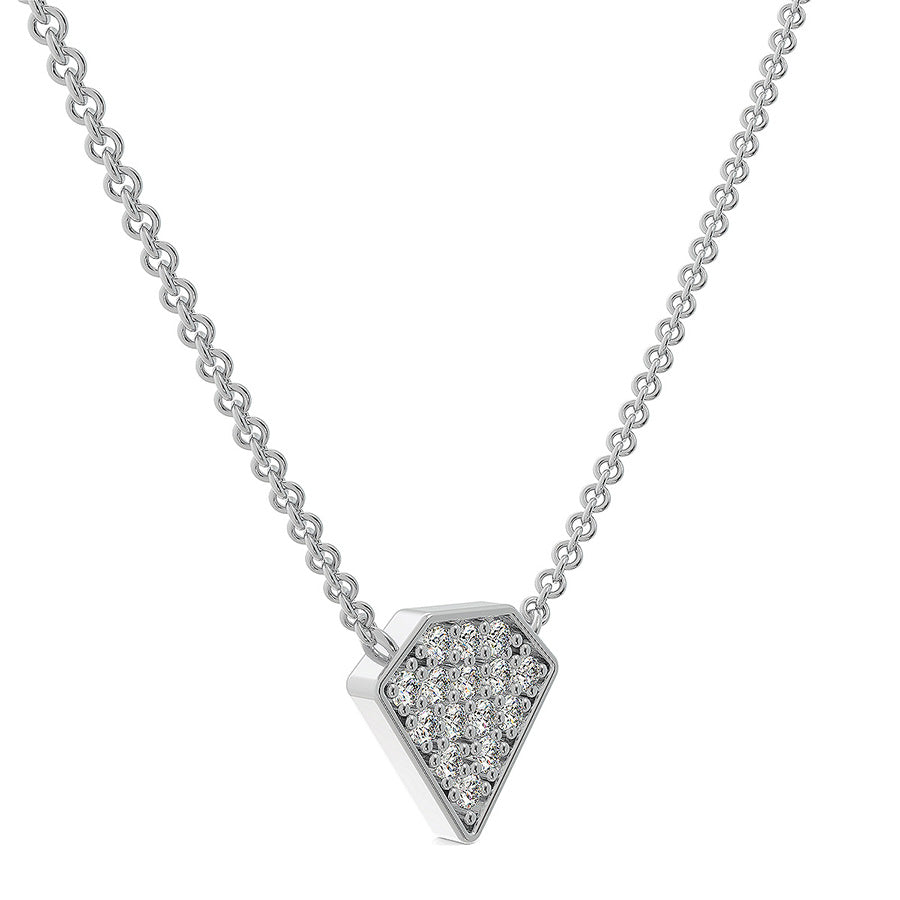Diamond Shape Cluster Pendant