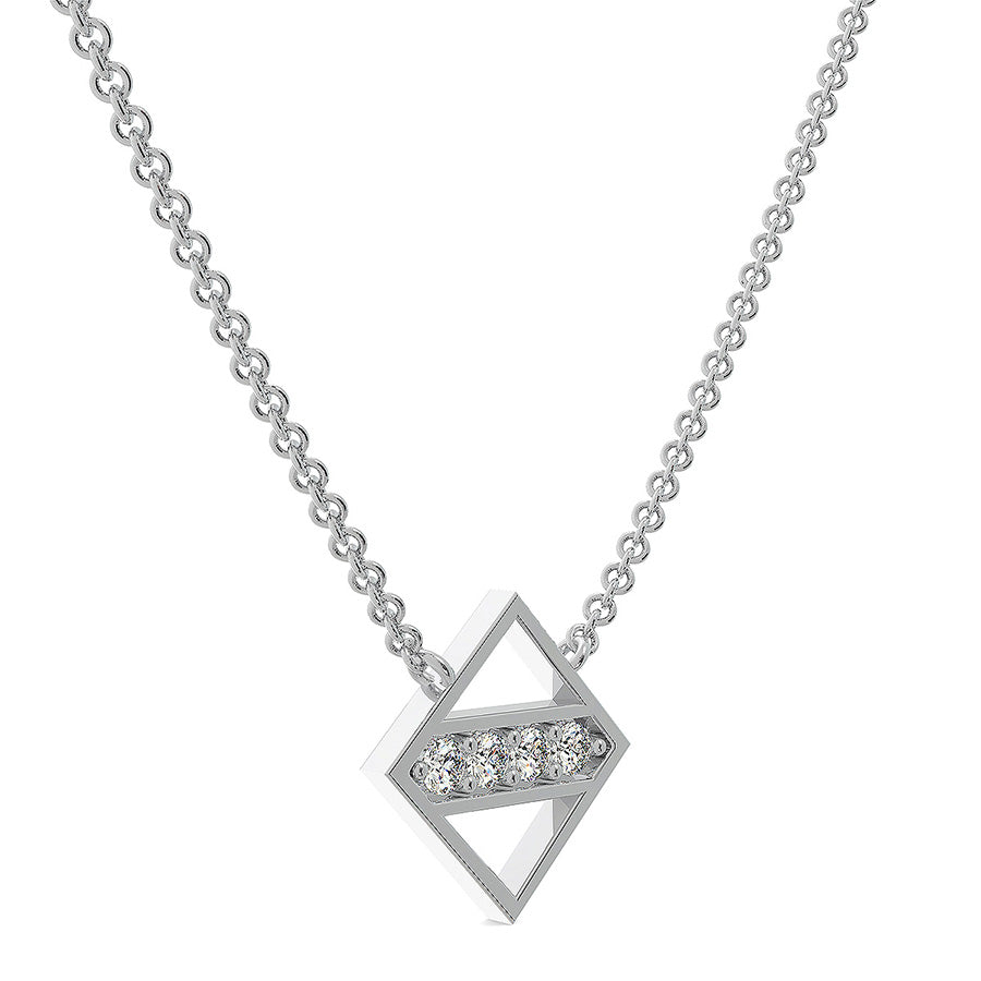 Open Diamond Shaped Pendant