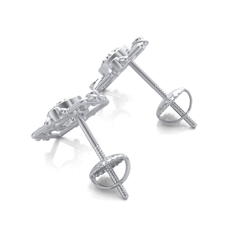 Halo Stud Earrings