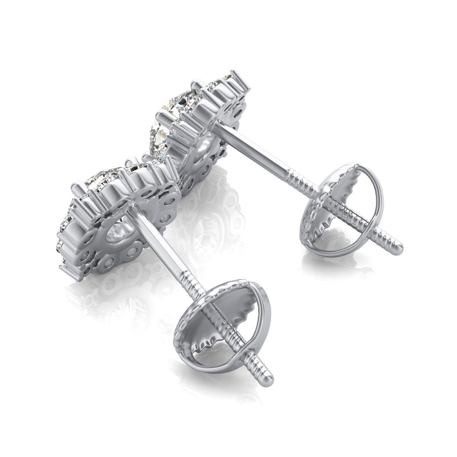 Halo Stud Earrings