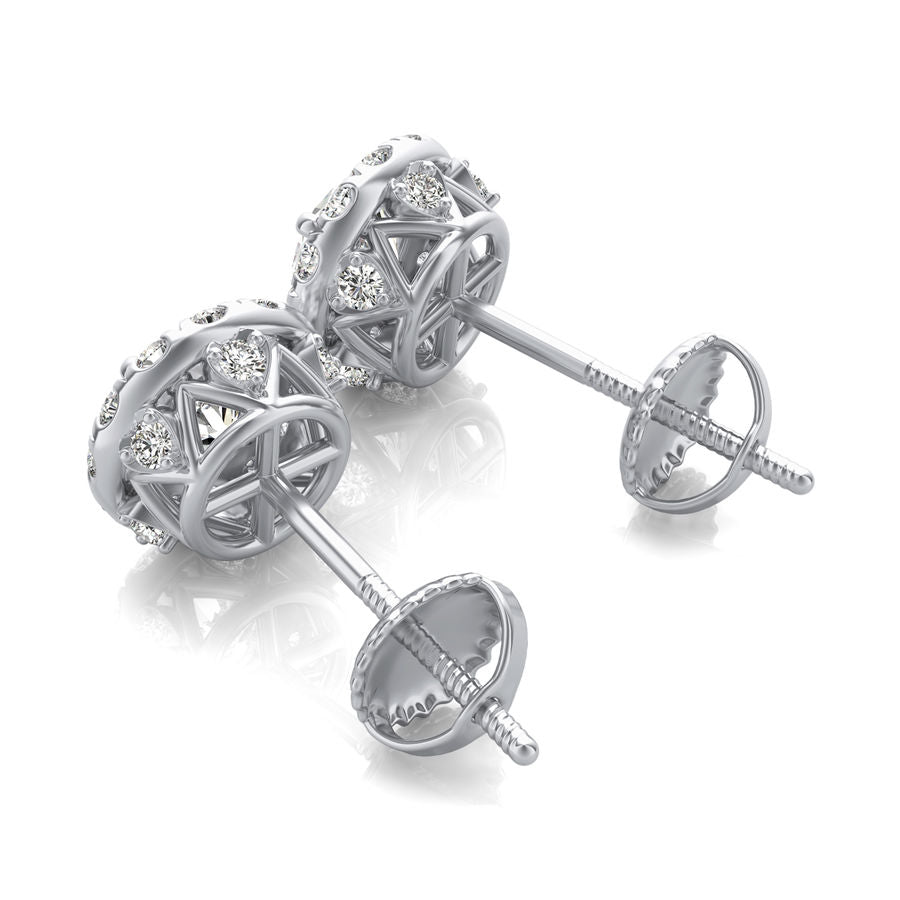 Halo Stud Earrings