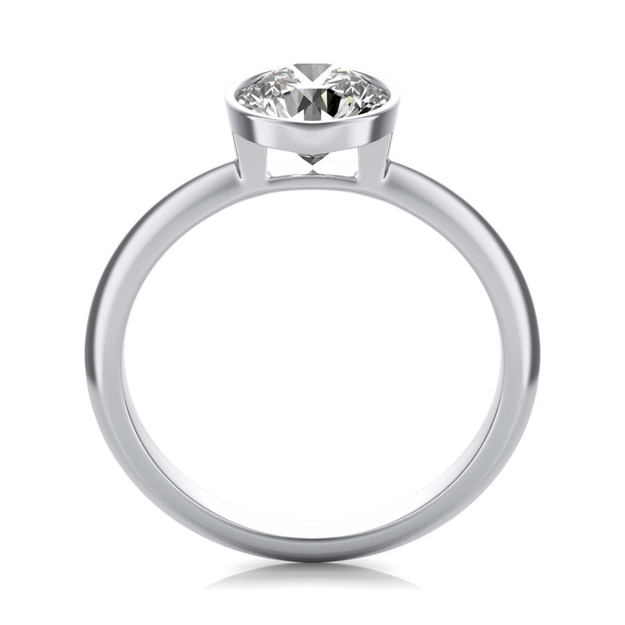Bezel Solitaire Engagement Ring