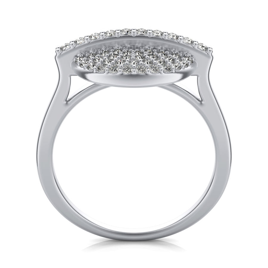 Pave Disc Ring