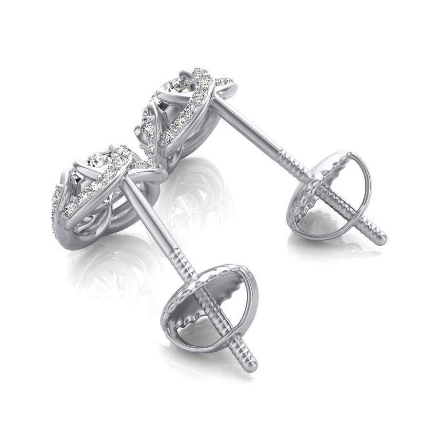 Halo Stud Earrings