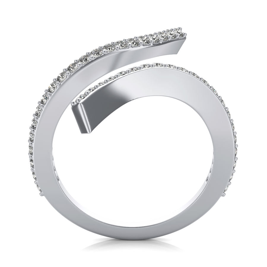 Open End Prong Set Fashion Ring