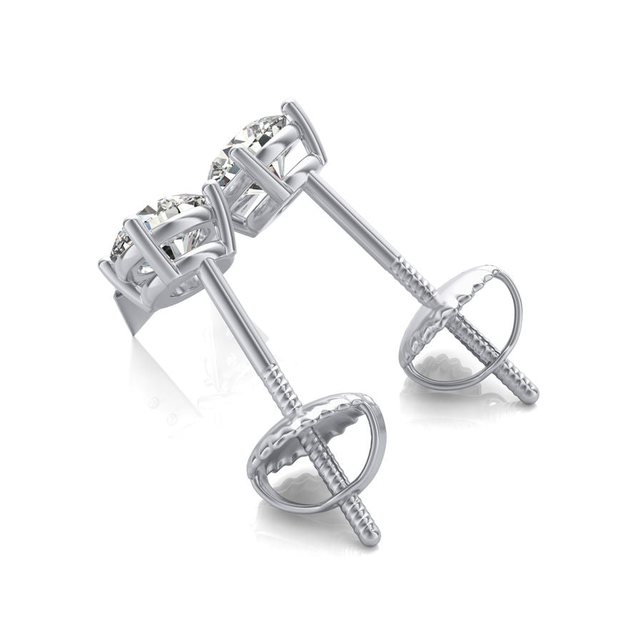 Stud with Triangle Earrings