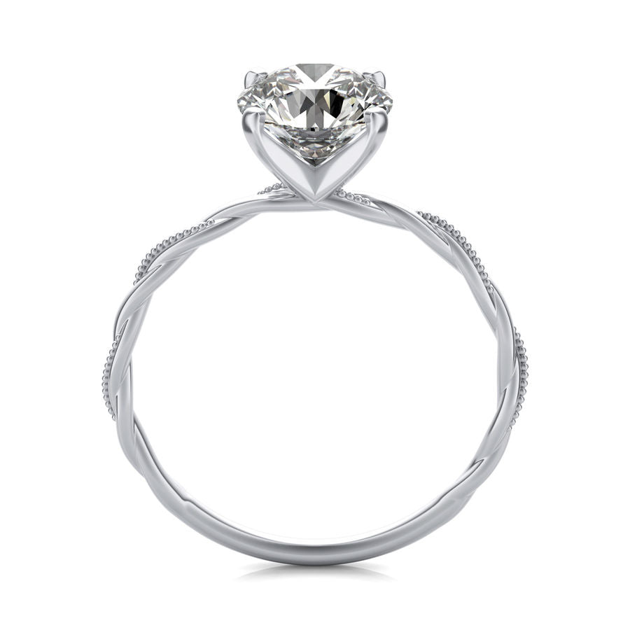Twist Solitaire Ring