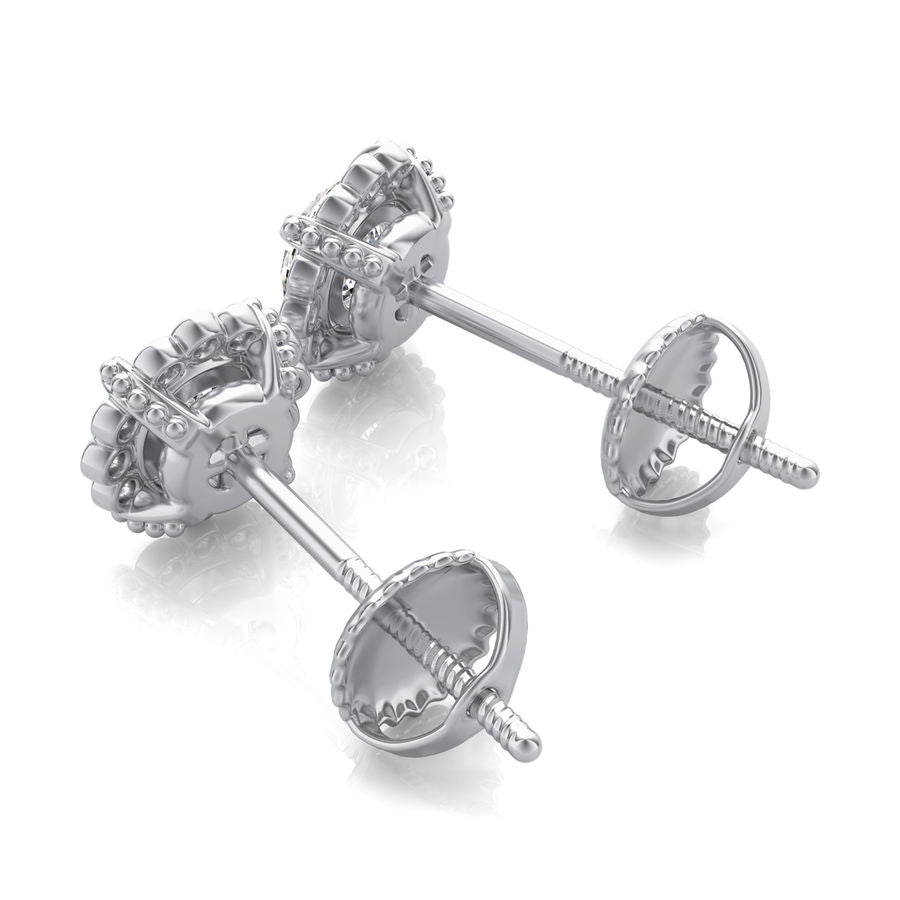 Halo Stud Earrings