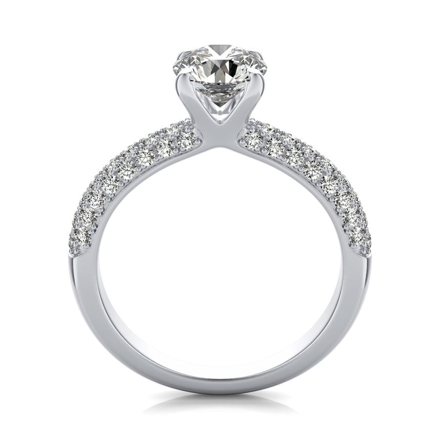 Micro Pave Engagement Ring